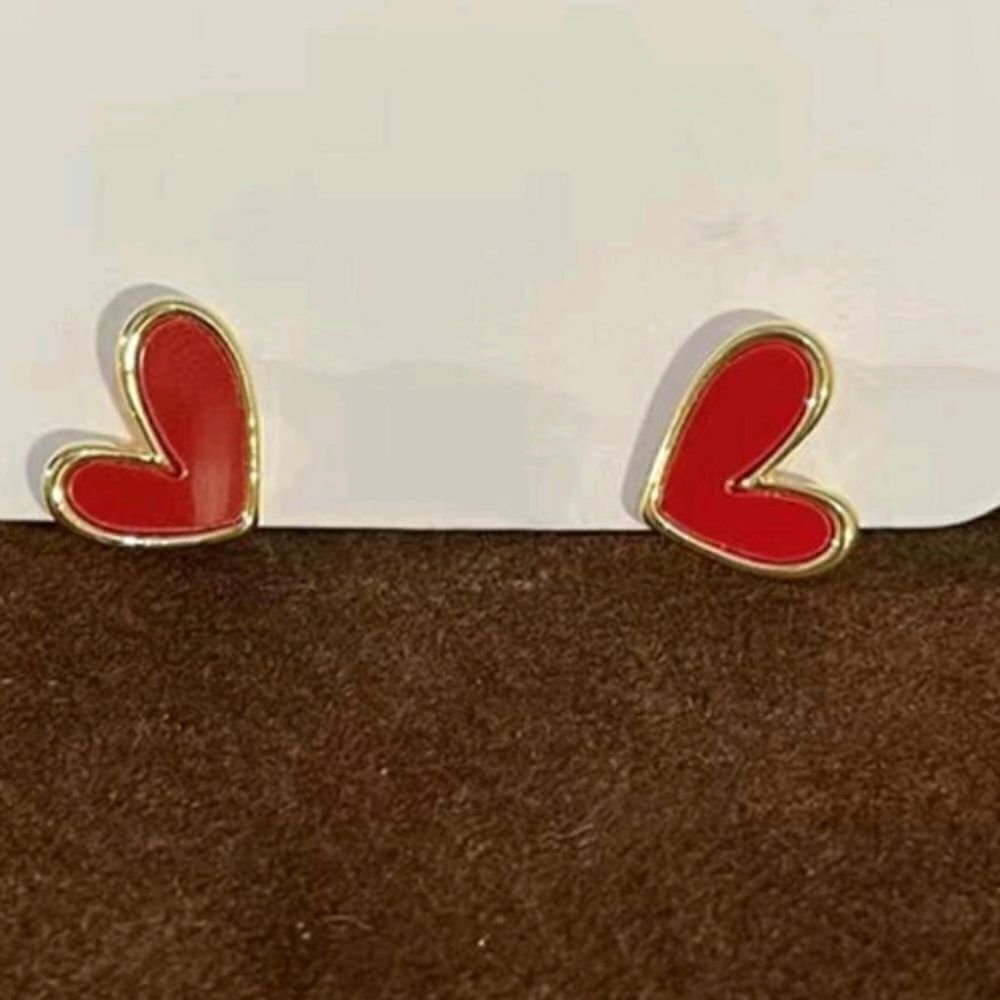 3 For 26 - Red Heart Stud Earrings